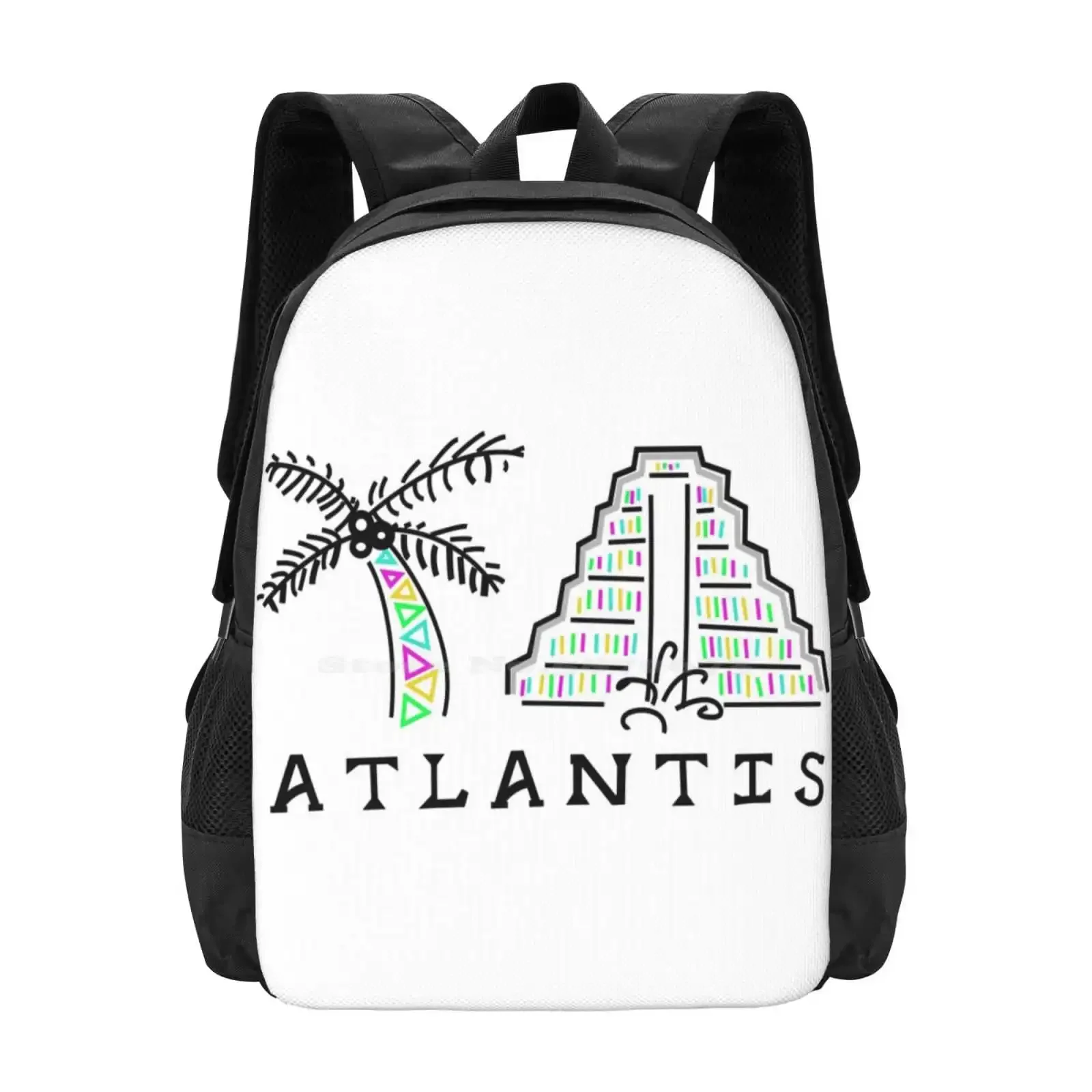 أتلانتس رائجة البيع حقيبة مدرسية على ظهره حقائب الموضة أتلانتس باهاماس السفر الربيع كسر الصيف متعة المياه المحيط الوجهة حلم #1