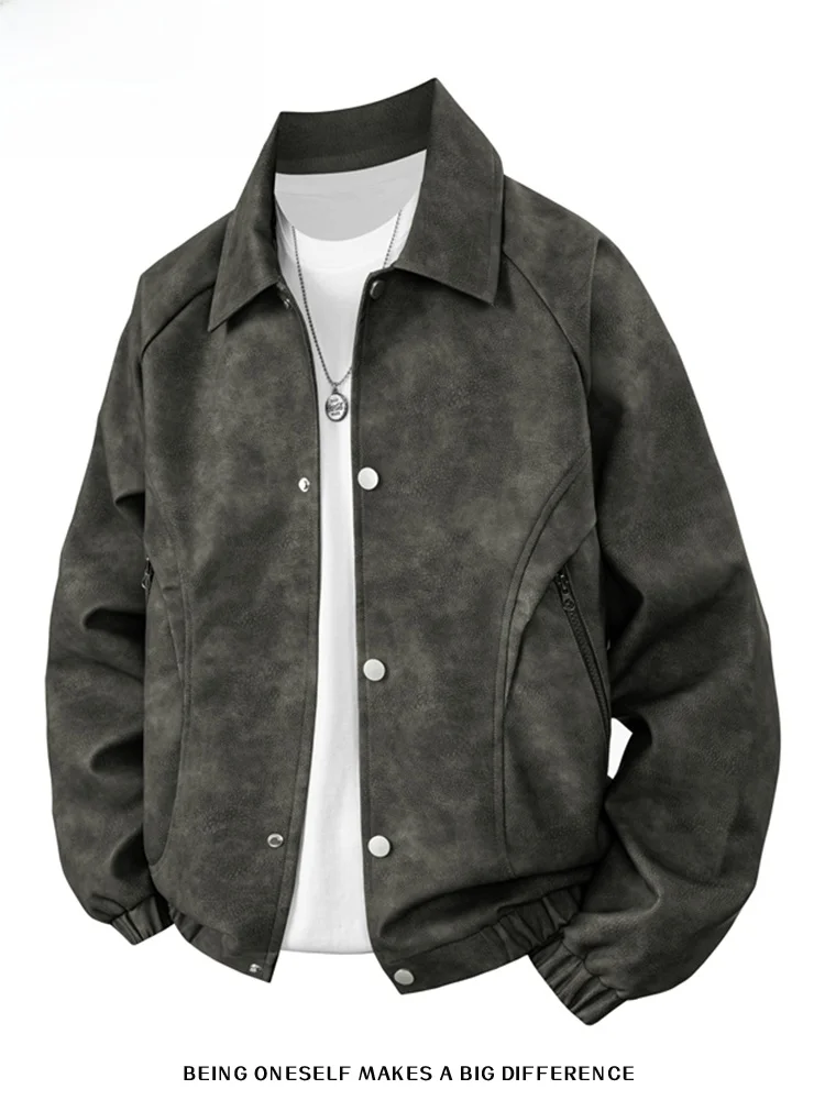 

Мужская кожаная куртка в американском ретро-стиле, больших размеров, свободного кроя, на флисовой подкладке, ветрозащитная, для весны, осени и зимы, молодежная, для активного отдыха.