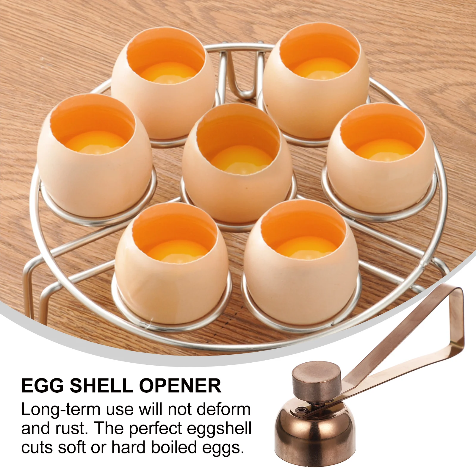

Shell Opener Stainless Steel Egg Topper Removing Tool Dishwasher Safe Kitchen Gadgets Egg Cutting Tools