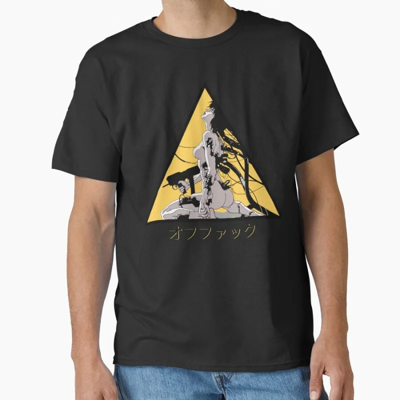 

Cyberpunk Cyborg Girl Japanese Urban Dystopian Style manga Ghost In The Shell sci fi Anime Gift T shirt for men large size Tops