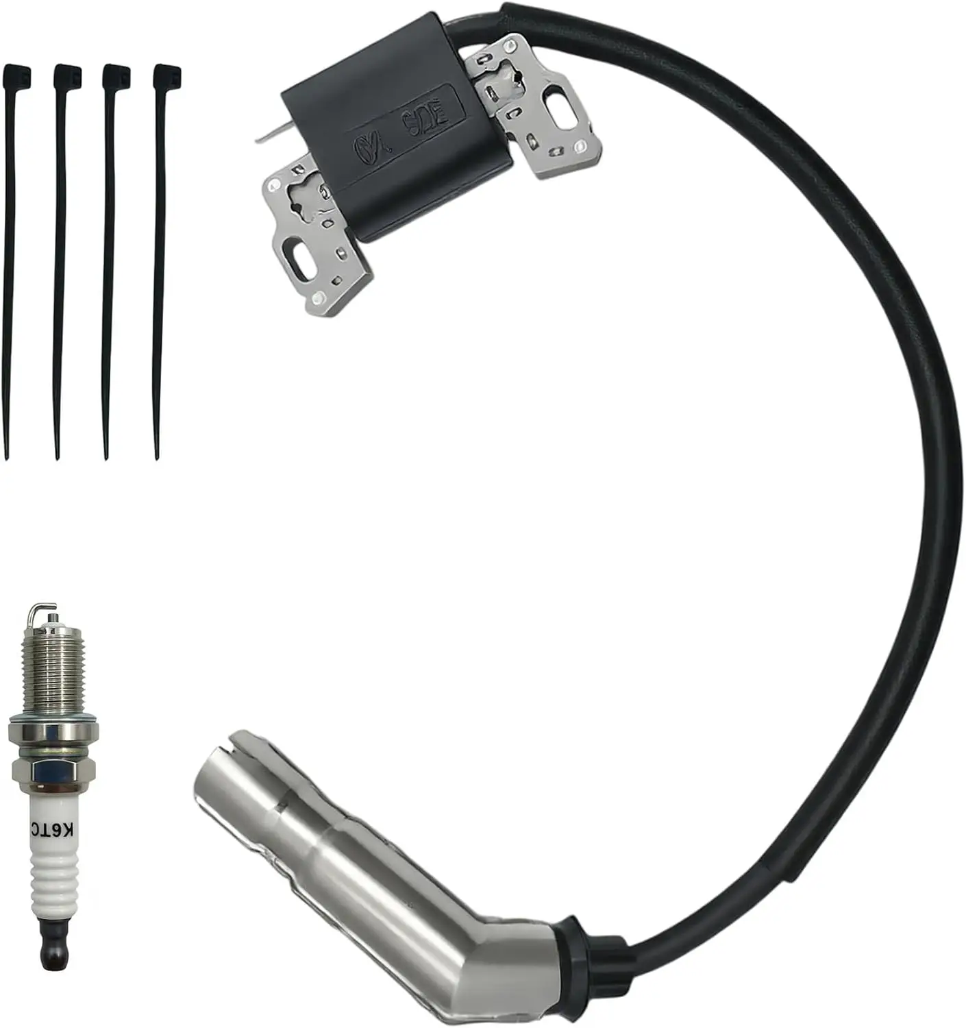 Bobina de encendido magneto 595304 compatible con Briggs Stratton 799650 592841 795315 495859 17HP 17.5HP 19.5HP 20HP Intek