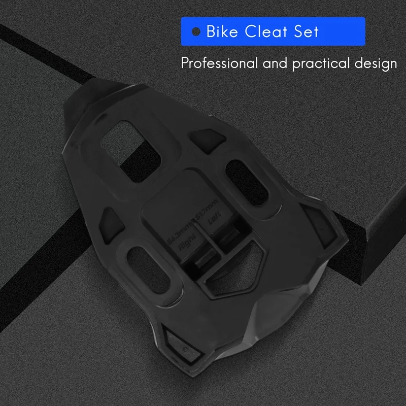 Bike Cleat Set Plastic Black Road Bike Cycling Pedal Cleat Lock Anti-Skid Road Bike Cleat For Time Iclic/X-Presso Pedal