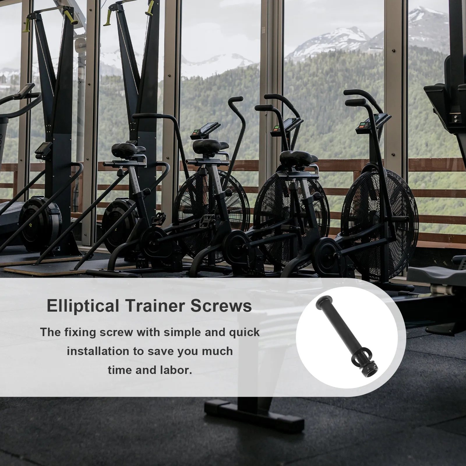 Professional Elliptical Trainer Screws Set Sturdy Metal Fasteners for Elliptical Machine Bolts Leg Frame Fixation Repair