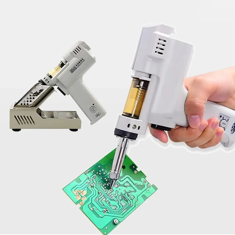 

Electric Vacuum Desoldering Pump, Portable Soldering Gun, 1.0mm Nozzle Suction Tin Gun Vacuum Desoldering Pump,