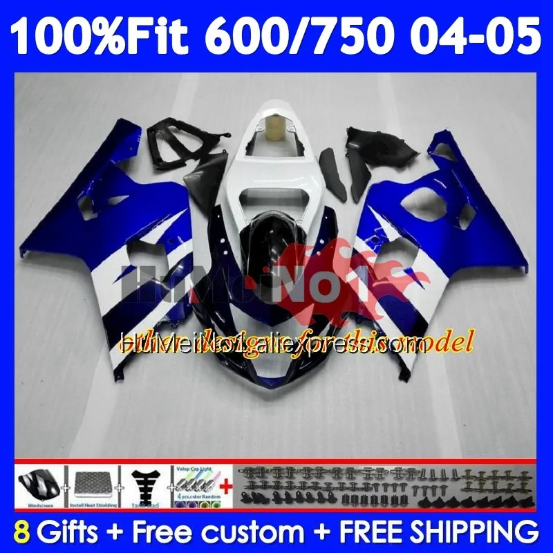 OEM Body For SUZUKI GSXR 750 600 CC Black West K4 GSX-R600 103No.39 GSXR-750 GSXR600 GSXR750 04 05 2004 2005 Injection Fairing