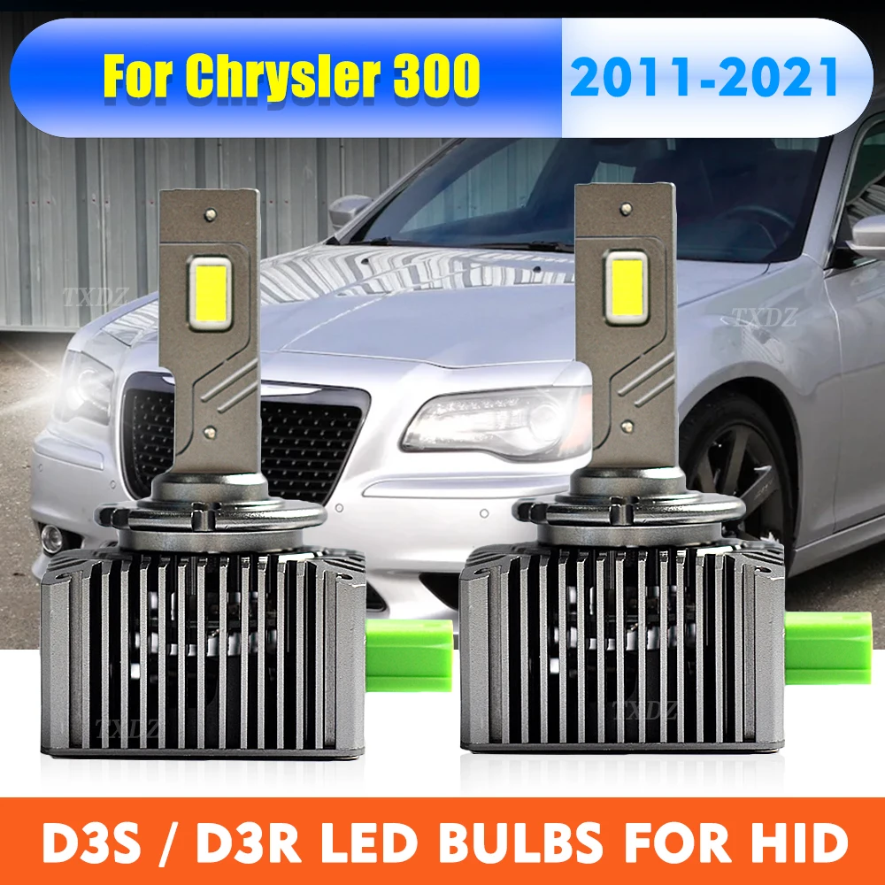 

D3 D3S LED Headlight Bulbs D3R Led 6000K 24000LM 55W HID Xenon Conversion Kit For 2011-2021 Chrysler 300 L0000D3S 68170821AA