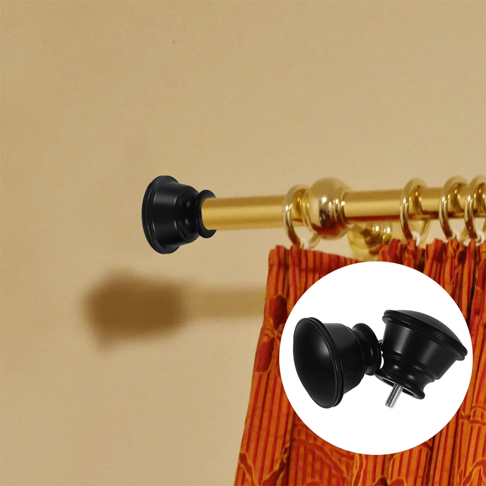 

4pcs Curtain End Caps Finials Decorative Head Plug For Indoor Window Treatment Drape Rod Accessories End Cap Curtain Rod Modern
