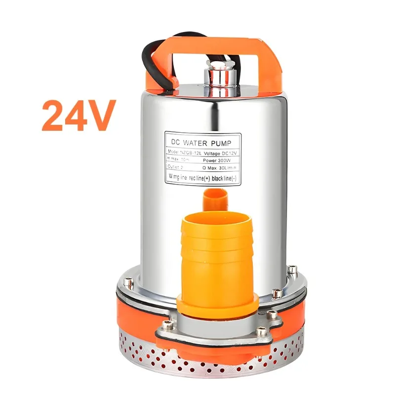 12V/24V DC Submersible Pumps 2 inch Solar Water Pump High Head High Flow Solar Water Pump Home Vegetable Gardening Water Pump