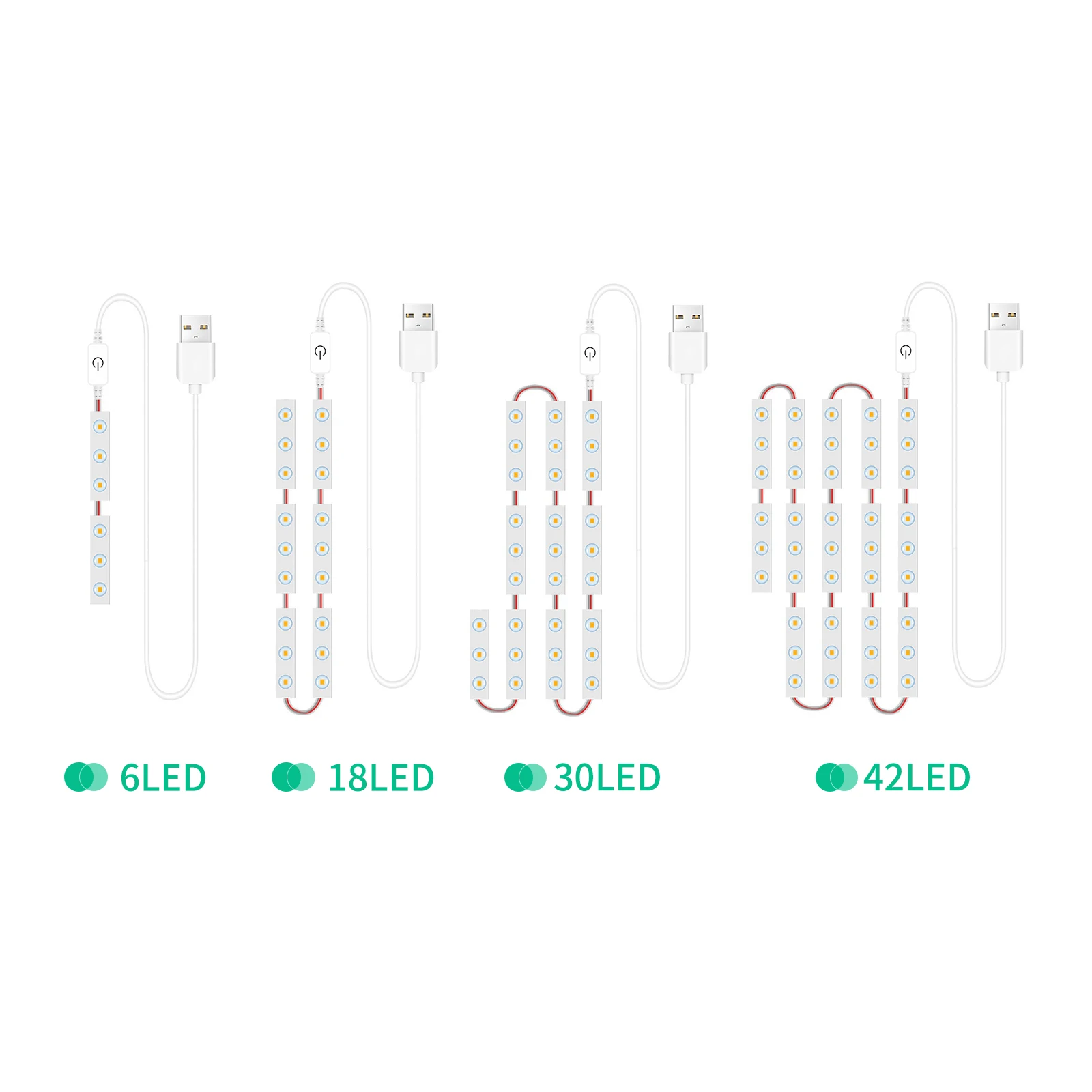 USB LED Strip Lights Dressing Mirror Makeup Mirror Lights Dimmable Touch Control Vanity Mirror Lights Bathroom Mirror Light image 6