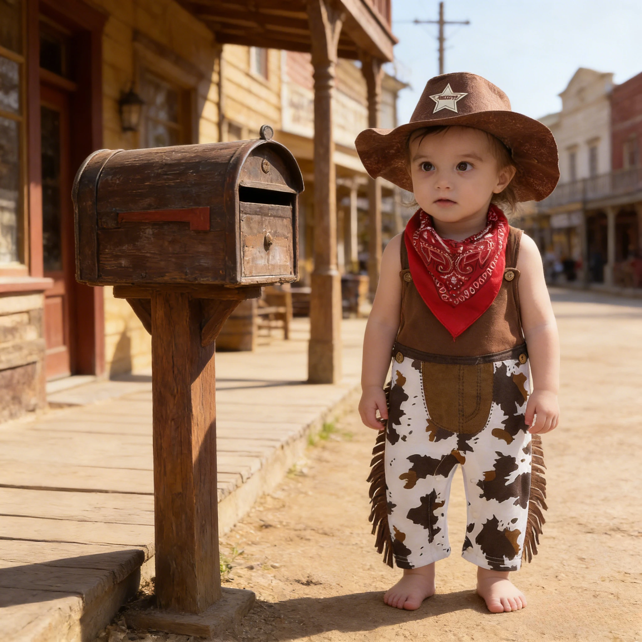 Kids Western Romper Boys Summer Baby Jumpsuit Cosplay Costume