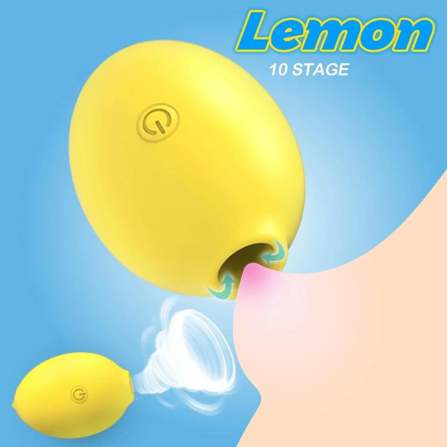 Female Lemon Vagina Sucker Sucking Vibrator G-spot Clitoris Vacuum Nipple Stimulator Masturbator Adult Sex Toys for Women Couple view 5