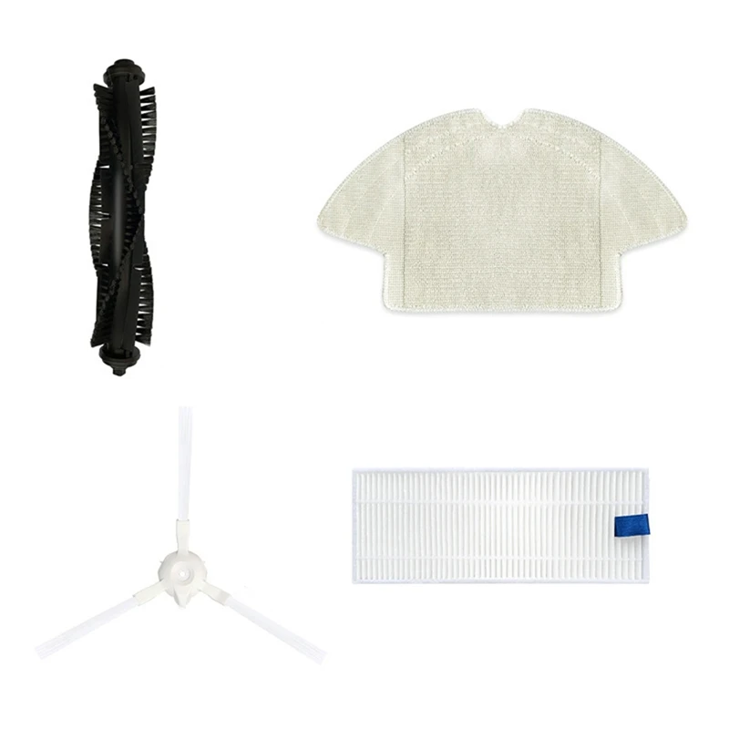 For Elvita CRD4550V / CRD4550S Replacement Parts Accessories Main Side Brush Mop Cloth Filter-AA25