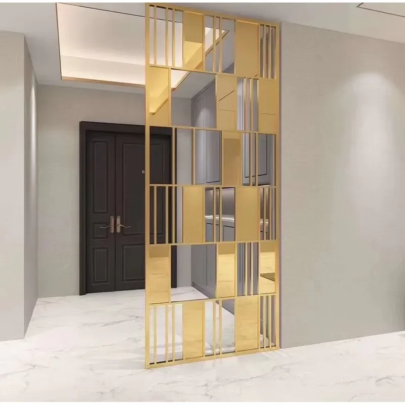 Custom Laser Cut Metal Room Divider Foldable Wall Panel Screen