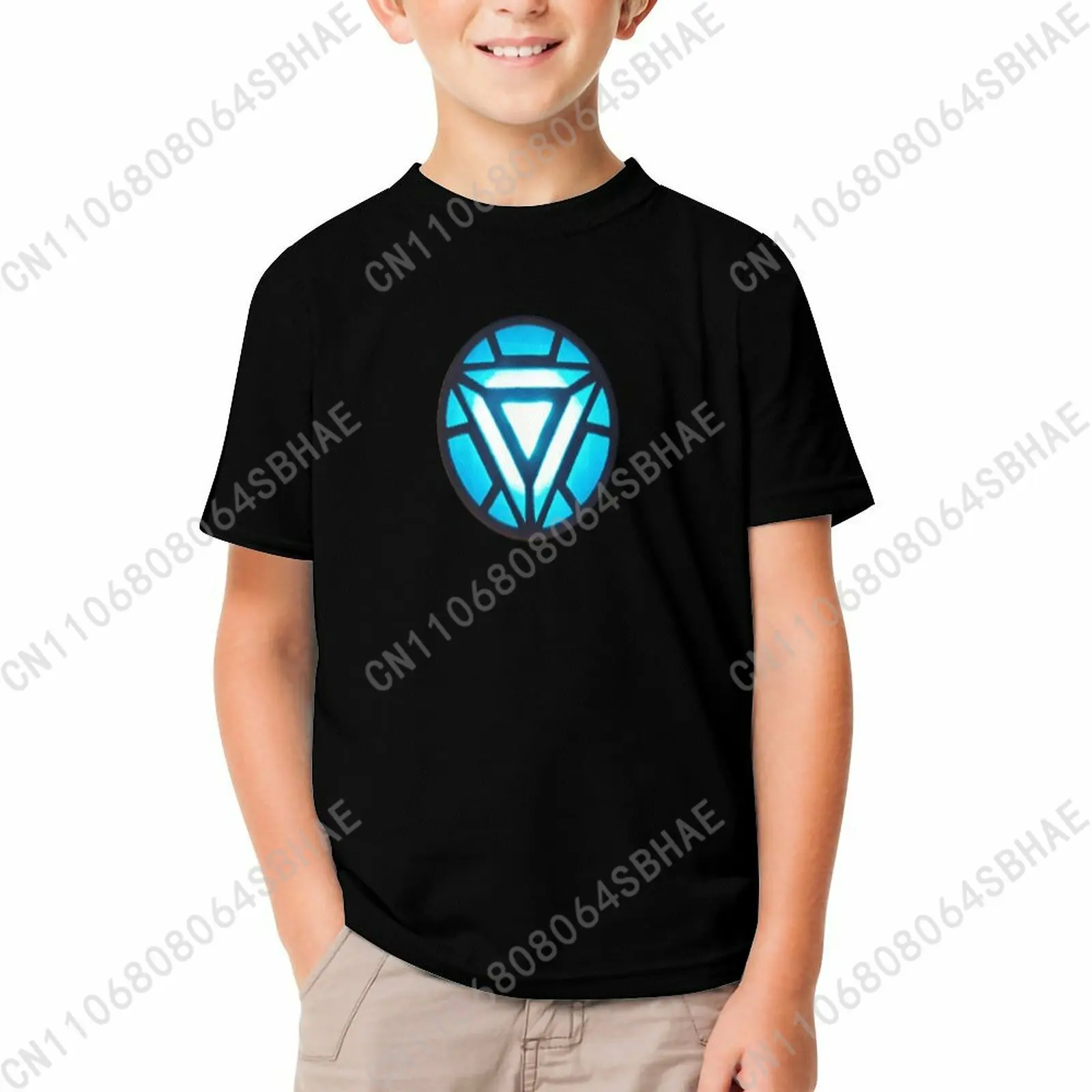 

Marvel Iron Man T Shirt Boy Girl Short Sleeve Print Cotton TShirt Comfortable Crew Neck Children Child Tee Cosplay