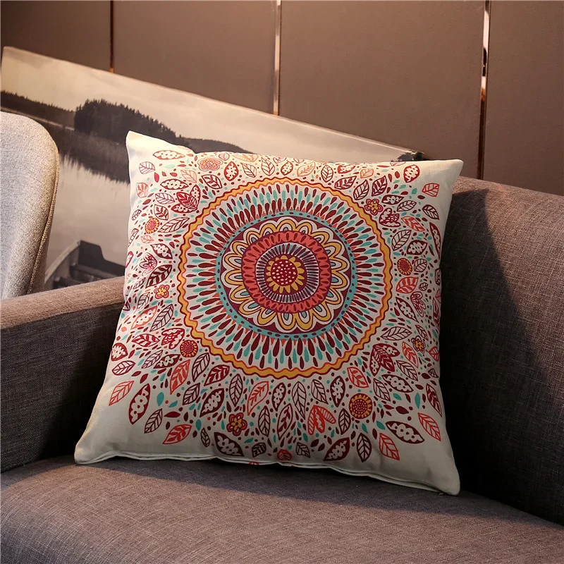 Vintage Turkey Style Painting Ethnic Bohemia Persian Pattern Pillowcase Cover  Cushion Cover For Sofa Bedroom Pillow Cases Decor