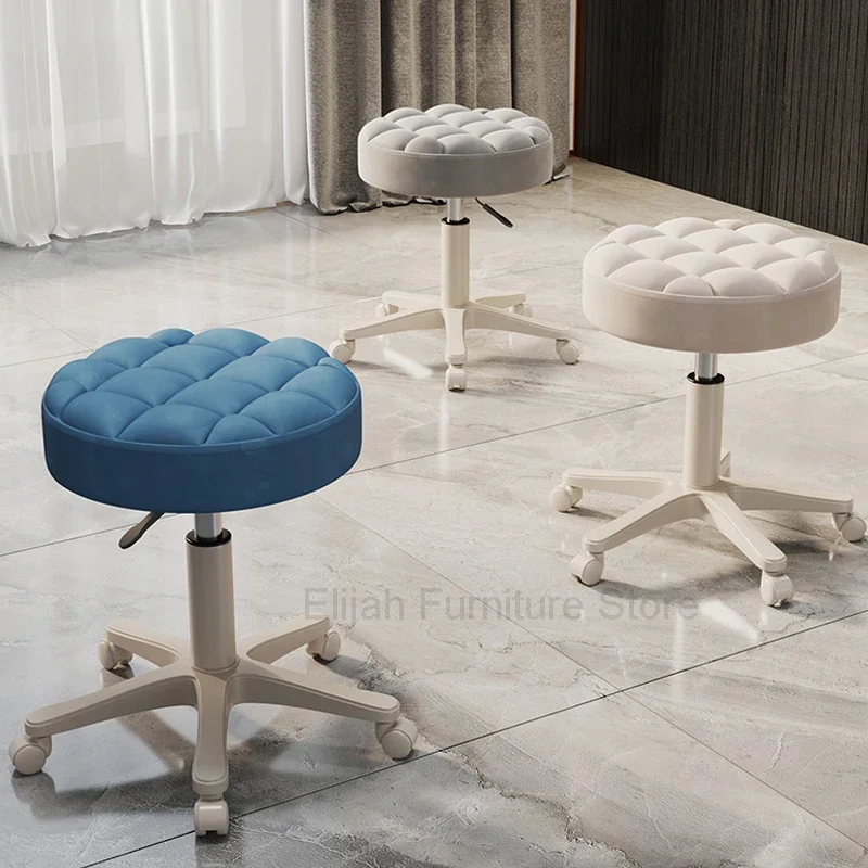 

Luxury Pulley Bar Chairs Modern Nordic Style Adjustable Beige Bar Stool High Quality Stainless Taburetes De Bar Home Furniture