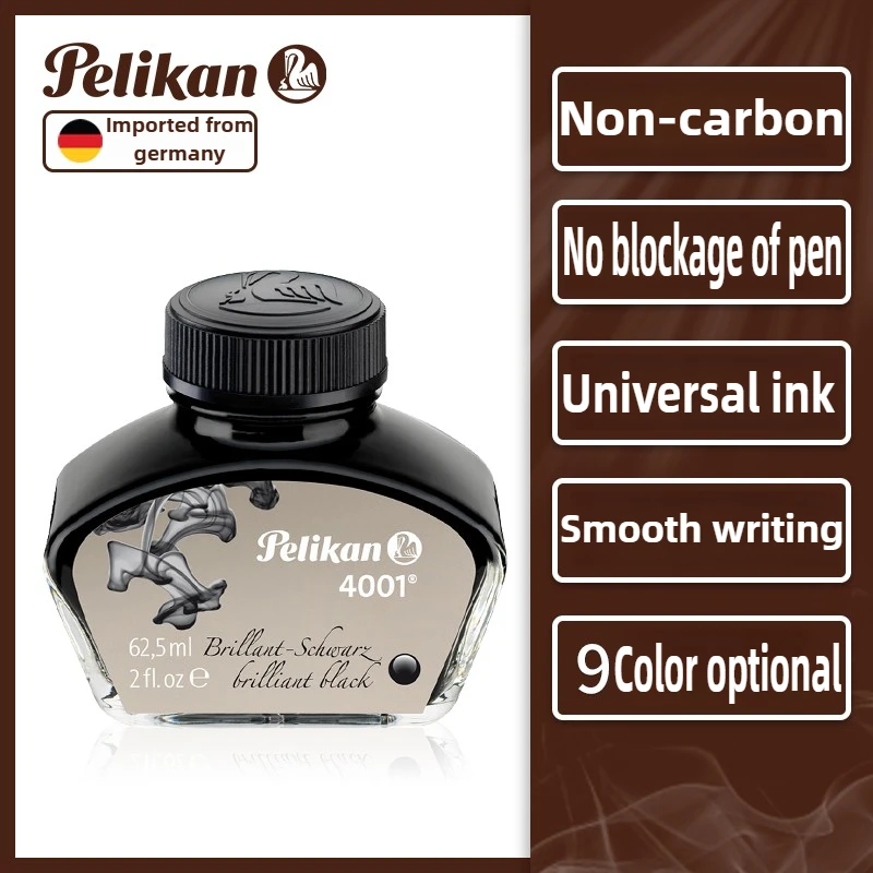 Pelikan Seria 4001 9 Kolorów Niemcy Bez Karbonu Atrament do Pióra Wiecznego Niezatykający Się 62,5/30ml Artykuły Szkolne Papiernicze Dla JINHAO — zdjęcie produktu 2