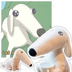 25/40cm Ins Long Nose Dog Plush Toy Kawaii Borzoi Let Me Do it For You Puppy Stuffed Animals Doll for Kids Boys Girls Birthday