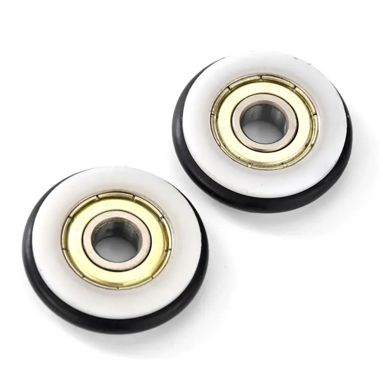1pc﻿ O-shaped rubber wheel, silent drawer guide pulley blackboard roller, fishing gear, POM formaldehyde coated bearing wheel