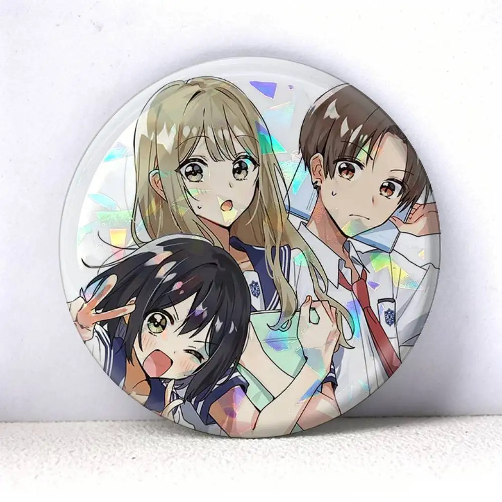 Senpai Wa Otokonoko Anime   75mm 58mm 44mm 25mm Brooch Backpack Hat Pins Accessories Toys Badge