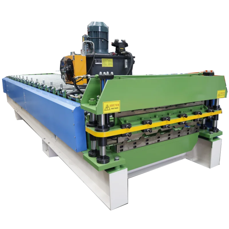 Double Layer Ibr Trapezoidal Roof Tile Making Machine Metal Glazed Roll Forming Machine