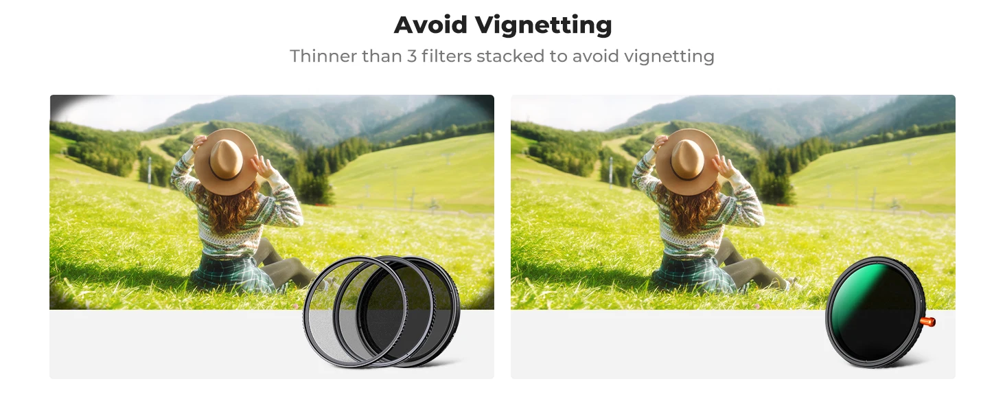 K&F Concept 3in1 ND2 auf ND32 Filter 1/4 Black Pro Mist CPL Filter 67mm Multifunktionsfilter NANO-X 46mm 49mm 52mm 55mm 77mm 82mm – Detail 7