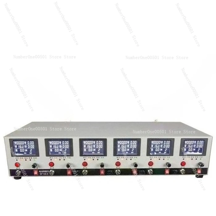 

SF100 6 Battery Tester for Lithium NiMH Lead Acid Battery Capacity Test Recovery 6 Channel Charger Discharger​