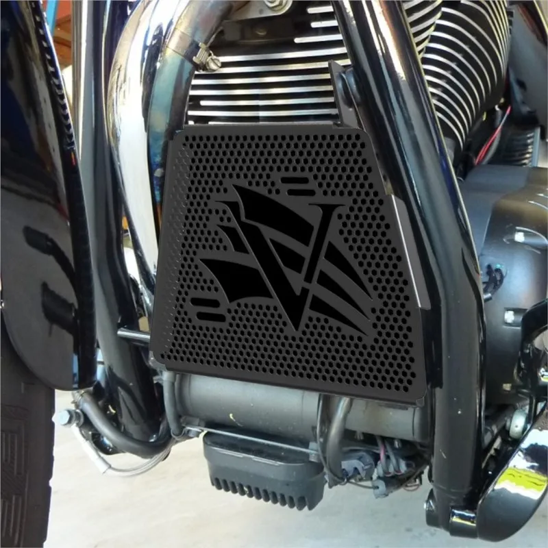 For Victory Vegas / 8 BALL / Low / Ness / Zness 2008~2024 2023 2022 2021 2020 2019 Oil & Water Cooler Grill Motorcycle Protector
