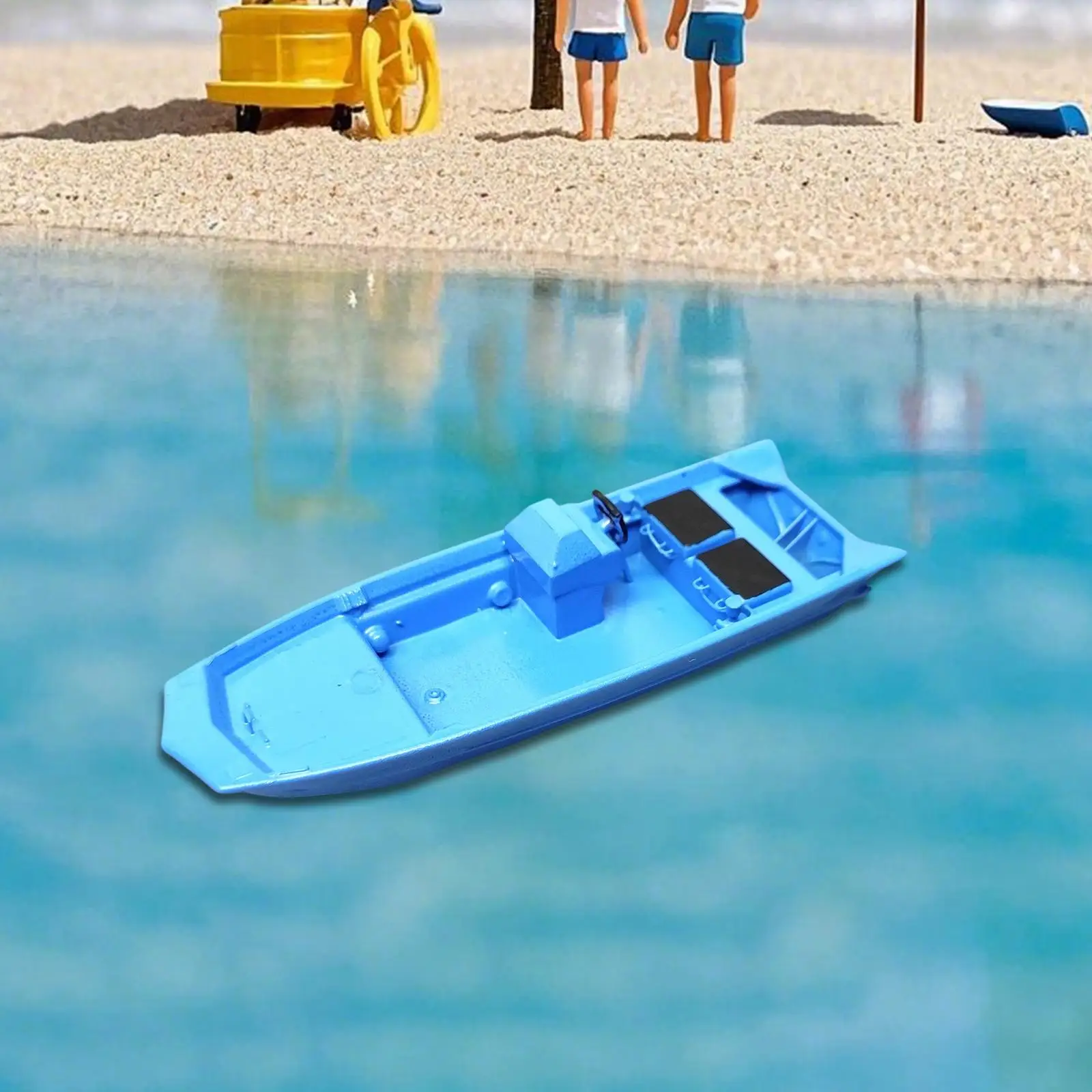 

1:64 Boat Model Realistic Resin Nautical Scene Decor Diorama Accessory Simulation for Sand Table Miniature Projects Train Layout