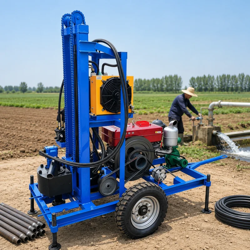 Heavy Equipment Drilling Rig - آلة حفر آبار المياه الثقيلة لاستكشاف