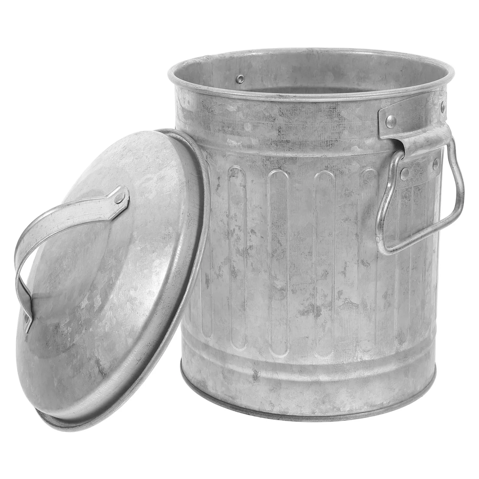 Creative Desktop Trash Bin Bucket Shaped Decorative Small Garbage Can for Office Home Bedroom Farmhouse Wedding Modern Interior