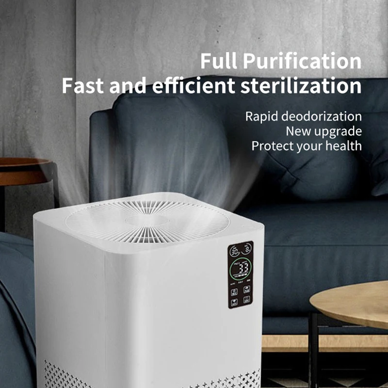 Popular 8-hour Timer Low Noise 5 Layer HEPA Filter Air Purifier for Home Hotel Office Support to Add Negative Ions