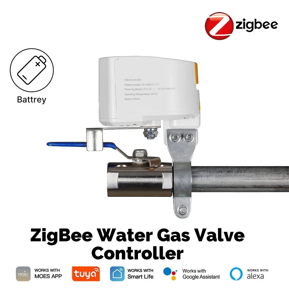 2026 Tuya Zigbee Smart Gas Valve WIFI Garden Water Shut Off Timer Irrigation Controller With Alexa Google Assistant SmartLife