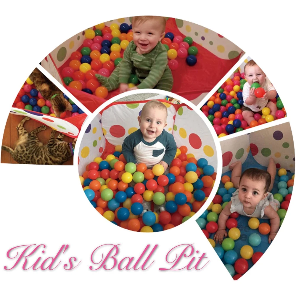 Baby Ball Pool Children's Play Tent Cartoon Ball Pit Portable Folding Outdoor Indoor Ball Pit Toys for Kids Infant Toddler Gift