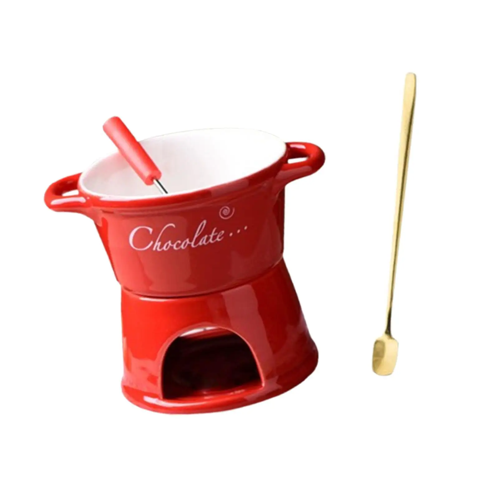 Fondue Mug Snack Butter Melt Pot Chocolate Melter Cookware Coffee Cup Tapas 300ml for Kitchen Wedding Birthday Engagement Party