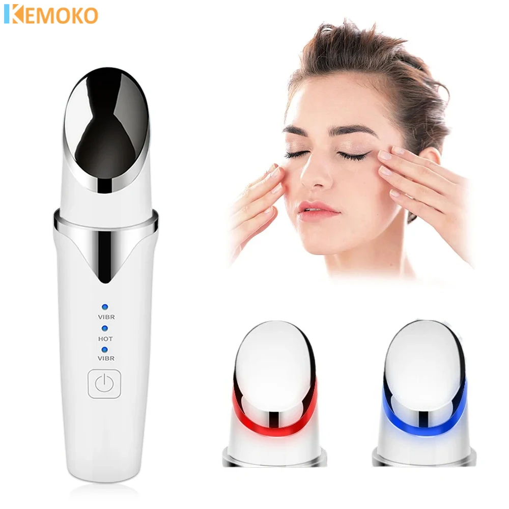 Eye Beauty Device EMS Microcurrent Eye Bags Dark Circles Light Therapy Eye Lifting Vibration Anti Wrinkle Remove Massage Tools