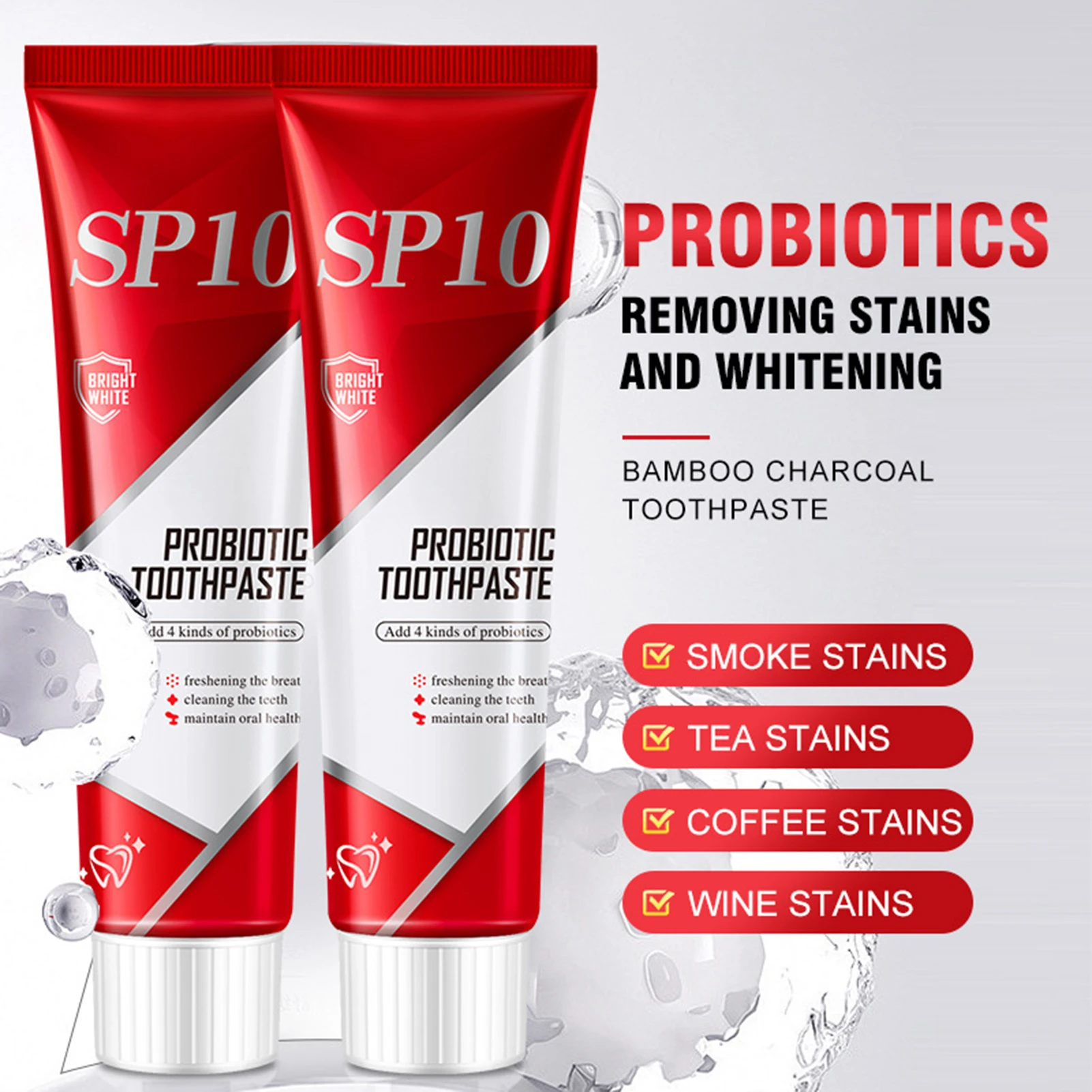 

Ultra Whitening Probiotic Toothpaste Deep Cleaning Probiotic Toothpaste Help Keep Refreshing Breath