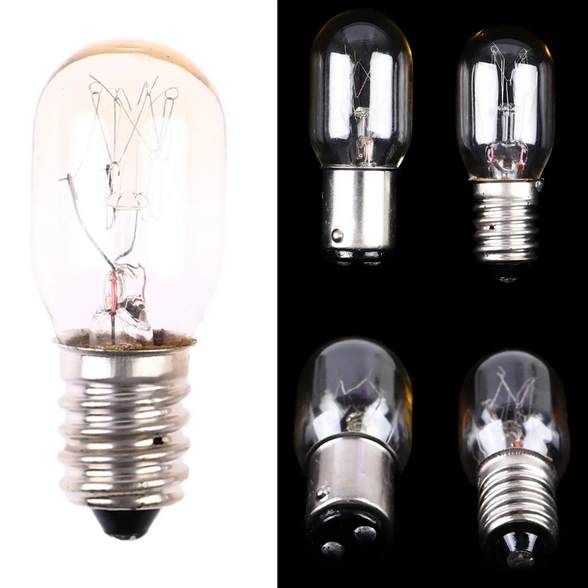 BA15D/E14 15W 220V Sewing Machine Bulb Incandescent Lamp Corn LED Fridge Light Bulb Replace Sewing Machine Bulbs-Warm Light
