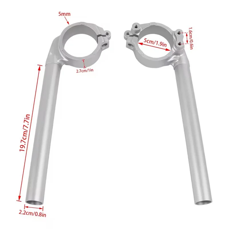 

Unique For YZFR1 YZF R1 YZF-R1 2004-2008 50Mm Fork Tube Clip-On Handlebars Clip Ons Handle Bar Grips