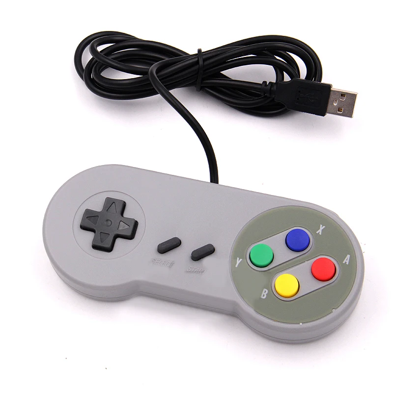 1PCs USB Gamepad Retro Gaming Joystick Wired Controller for Linux SNES Game PC NESPi RetroPie Windows Raspberry Pi 4B 3B+ 3B