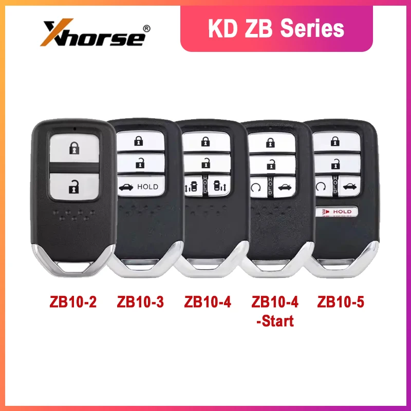 

KEYDIY KD Smart Key ZB Series Remotes ZB10-2/ ZB10-3/ ZB10-4/ ZB10-4-Start / ZB10-5 Multiple models for KD-X2 Key Programmer