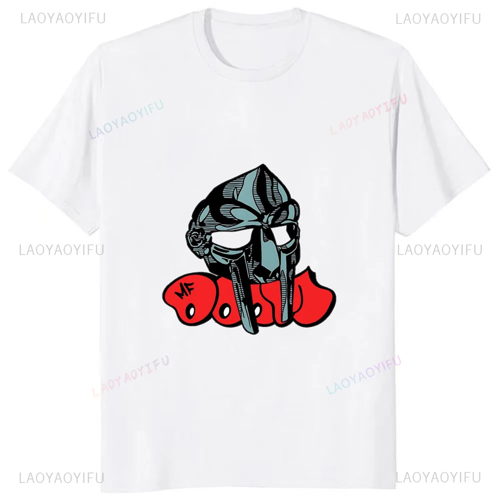 New Arrival Classic Mf Doom Cartoon Printed Tees Fashion Casual Streetwear Hip-hop Hipster Loose O-neck Hot Sale Tops Tshirt