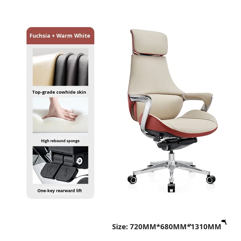 

Boss Executive Office Chair Leather Height Adjustable Rotating Ergonomics Modern Design Business Home Comfort Computer