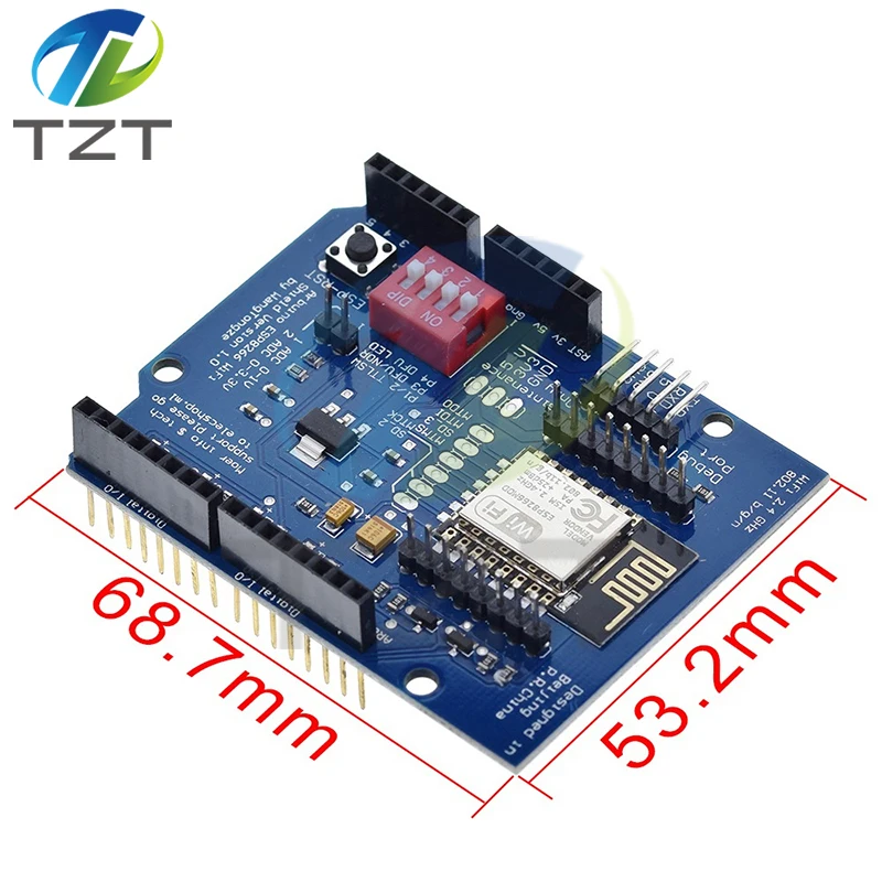 ESP8266 ESP-12E UART WIFI Wireless Shield Development Board For Arduino UNO R3 Circuits Boards Modules ONE