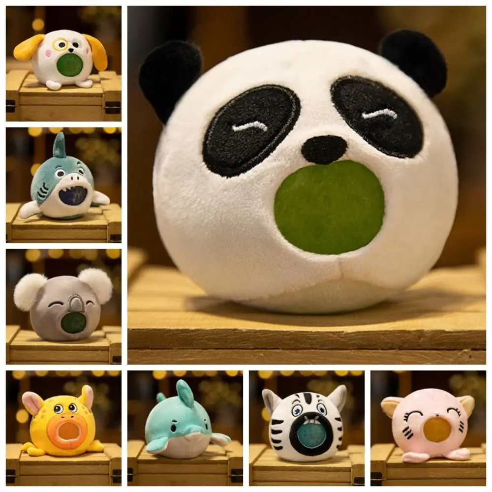 Hand Relax Decompression Slow Rebound Toy Vent Kawaii Animal Squeeze Toy Bubble Simulation Cartoon Plush Doll Christmas Gift