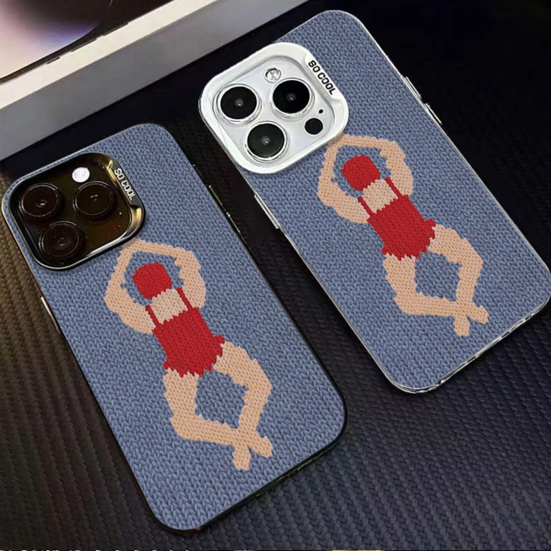 Abstract Yoga Stretching Posture Frosted Case for Samsung Galaxy A37 A36 A35 A34 A32 A26 A25 A24 A23 A22 5G 4G A17 Acrylic Cover