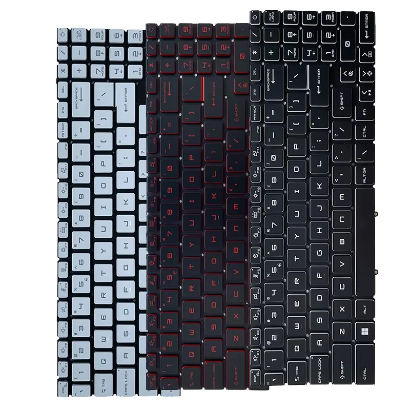 US/RU/AR/SP Laptop Keyboard For MSI GF66 GF76 GP66 GP76 GL66 GL76 GT77 GS77 WF66 WF76 M16 Z16 Z16P Z17 Z17HX MS-1581 1582 1583