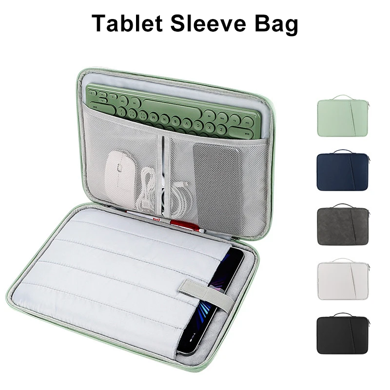 Tablet Sleeve Bag 9.7 - 12.9 inch for iPad Air 5 10.9 10th Gen Pro 1110.5 10.2 For Samsung Huawei Lenovo Shockproof Pouch Bags