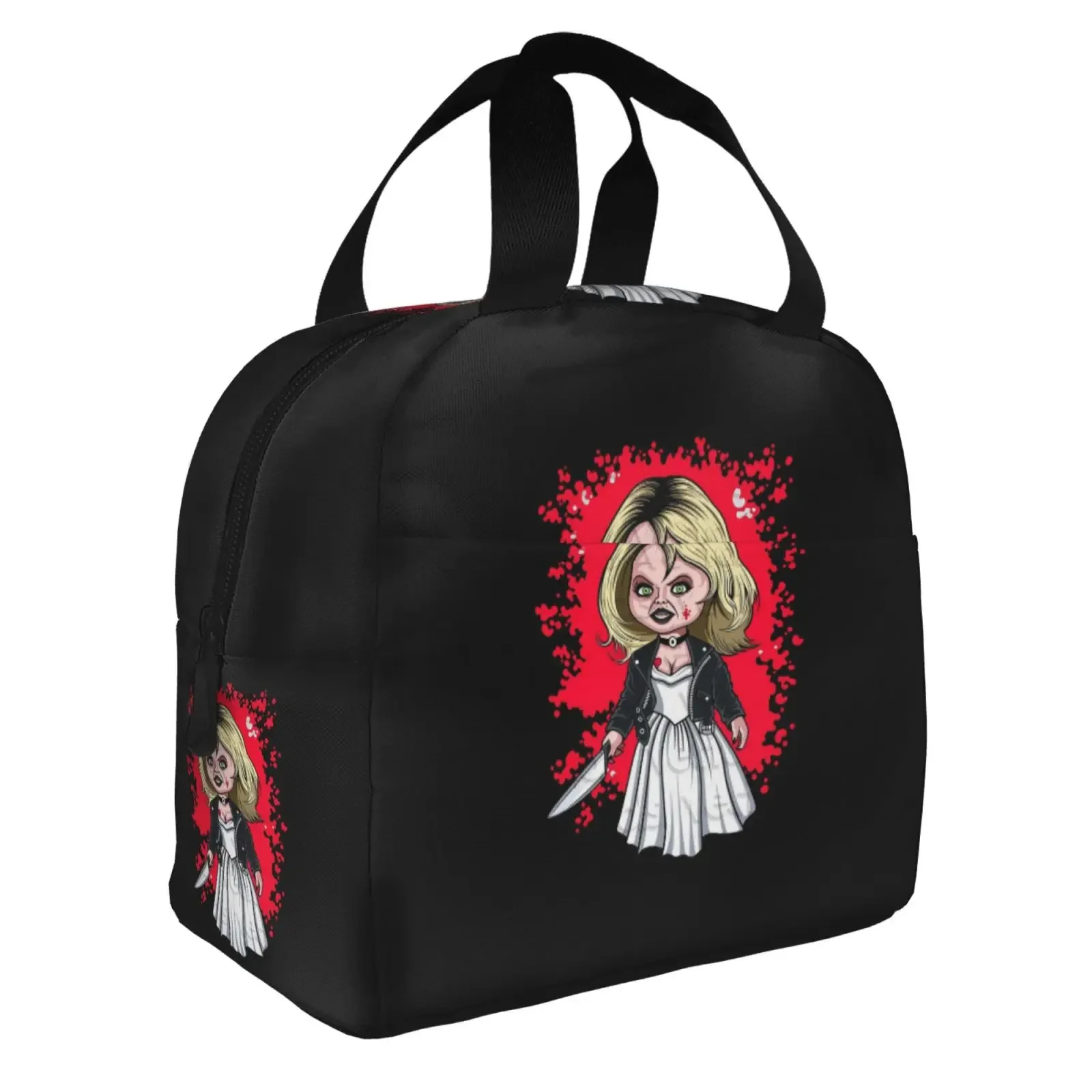 Trendy Bride Scary Tiffany Lunch Bags Insulated Bento Box Lunch Tote Leakproof Picnic Bags Thermal Bag For Woman Girl School