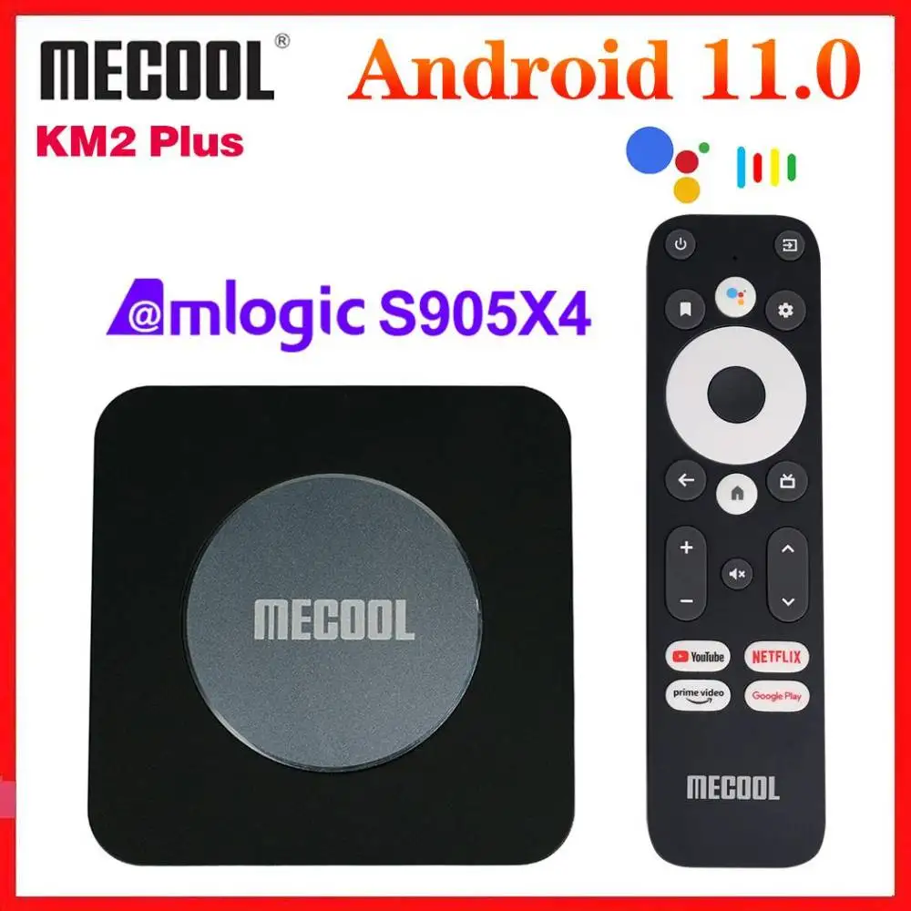 

Mecool KM2 Plus 4K ATV Box Amlogic S905X4 Google Netflix Certified Android 11 TV Box Update From KM2 Media Player USB3.0 BT5.0